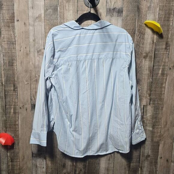 Vineyard Vines Martha's Vineyard Blue Stripe Poplin Button Down Shirt - Picture 2 of 4